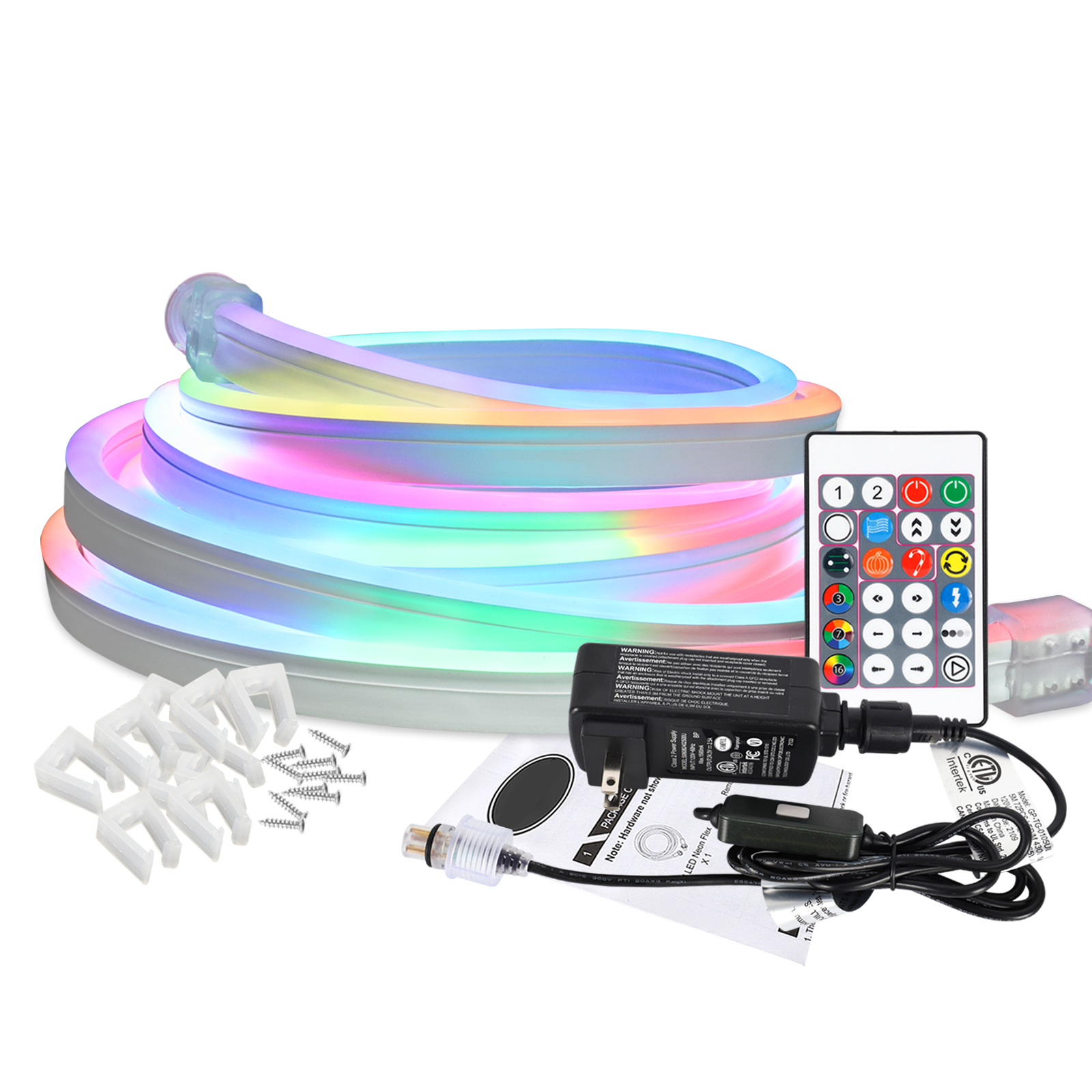 High-Voltage LED Neon Light Outdoor Flexible RGB Rope Lights Silicone Light Bar with IP65 for Billboard
